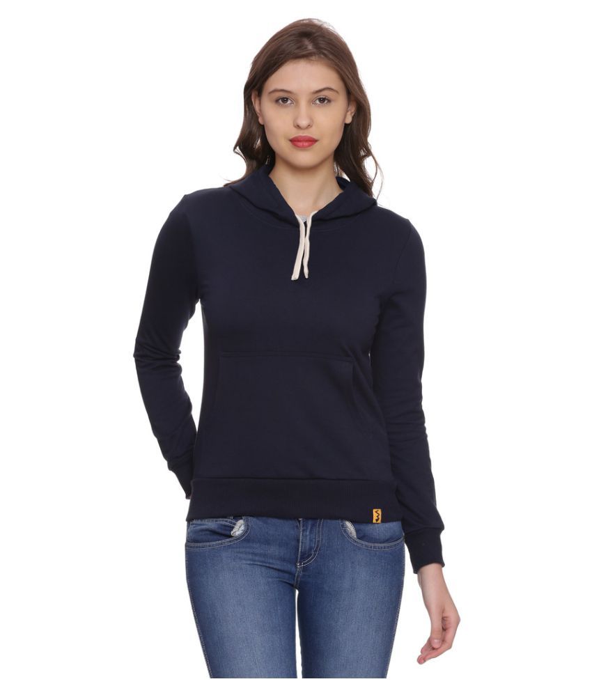     			Campus Sutra Cotton Hooded Sweatshirt