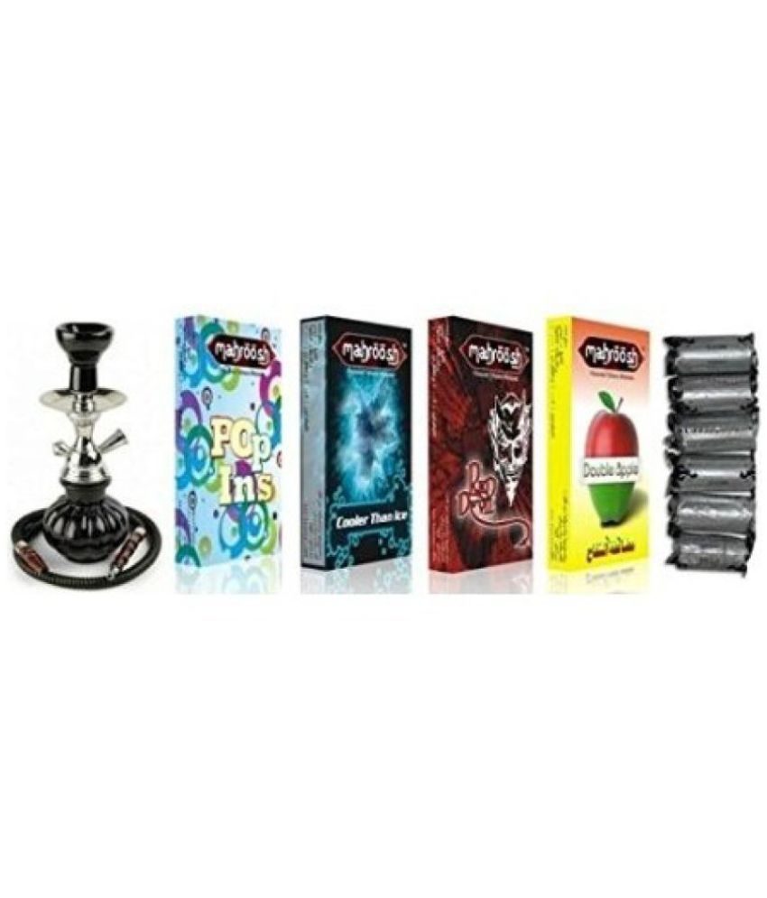 Desi Karigar Multicolour 30 Cm Glass Table Hookah Pack Of 6 Buy Desi Karigar Multicolour 30 2368