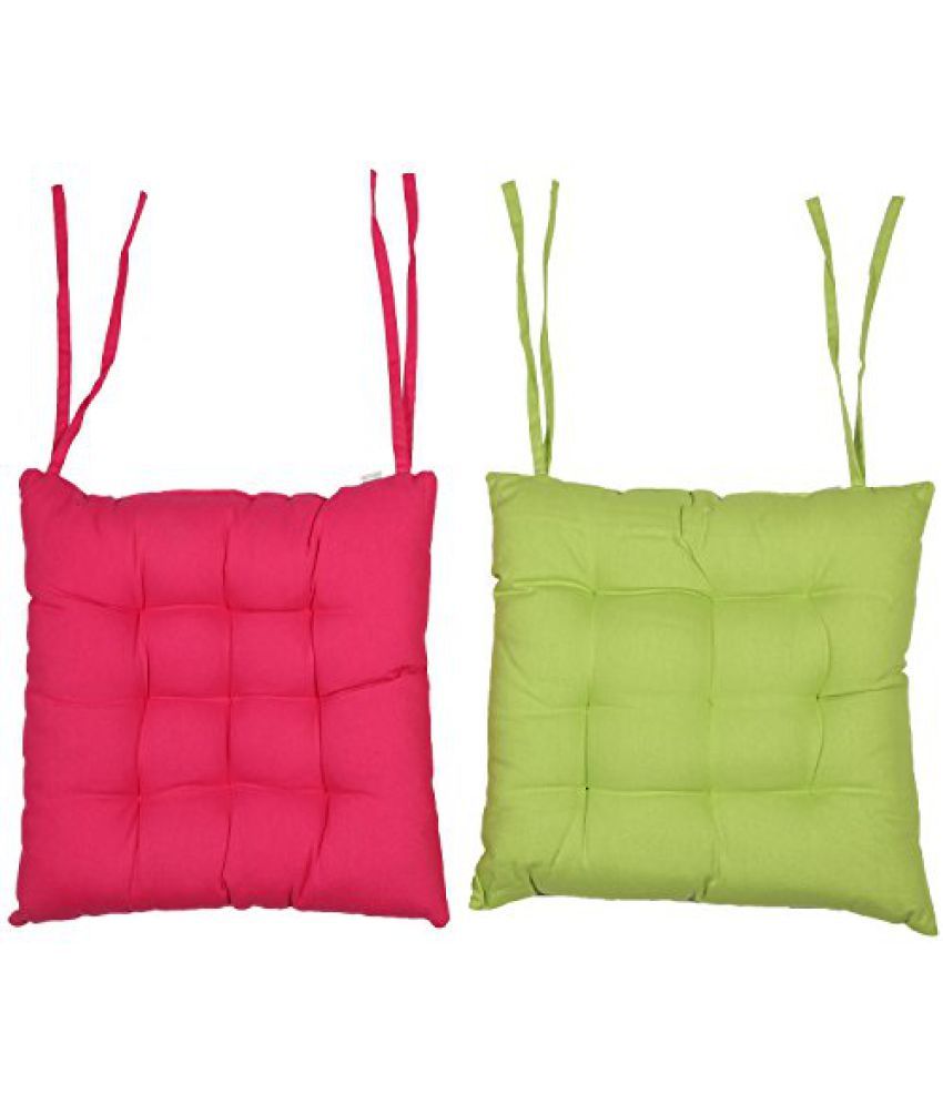 MOON EXPORT Single Pink Cotton Chair Pads Buy Online at Best Price