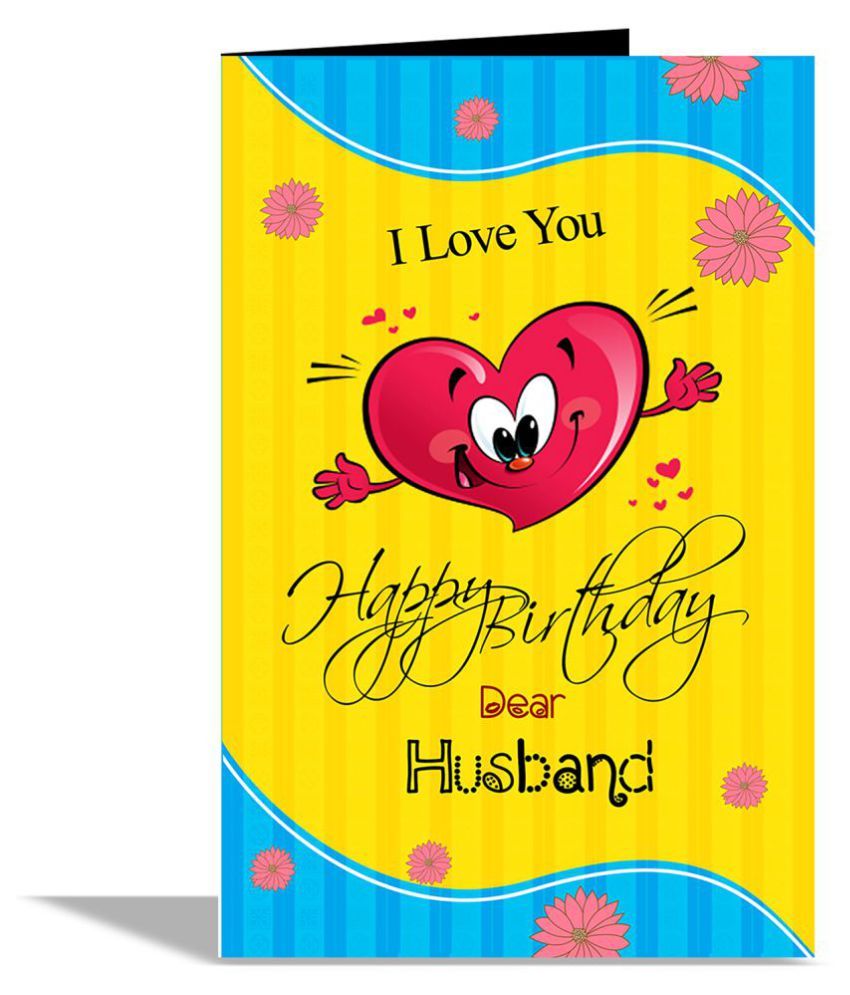 Happy Birthday Dear Husband Greeting Card Buy Online at