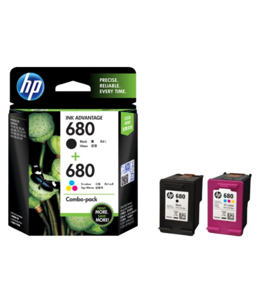 HP 680 Combo pack Black amp; Tri color Ink Cartridges X4E78AA