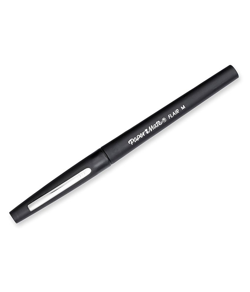 Paper Mate Flair Felt Tip Pens Medium Point Black 12 Count Buy 