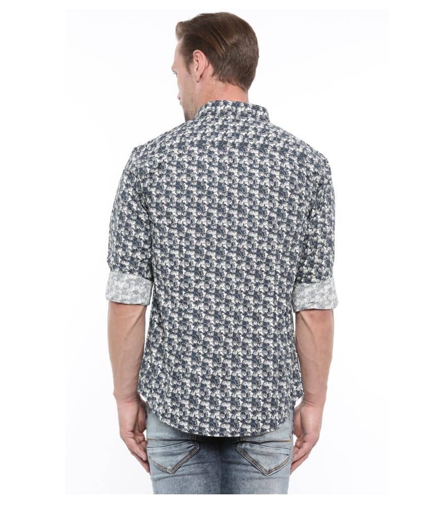 WITH Navy Casual Slim Fit Shirt - Buy WITH Navy Casual Slim Fit Shirt