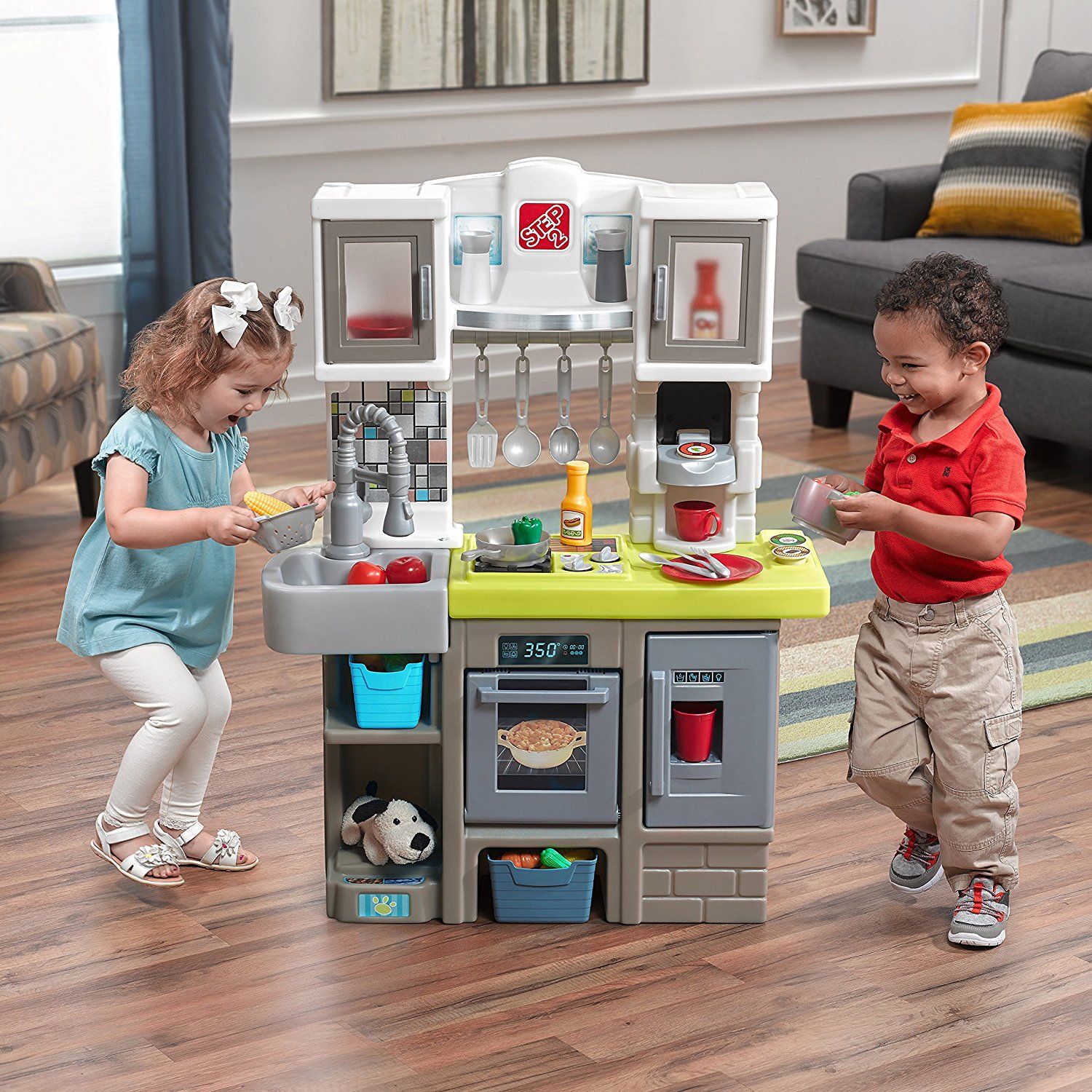 step2 contemporary unisex junior chef kitchen playset