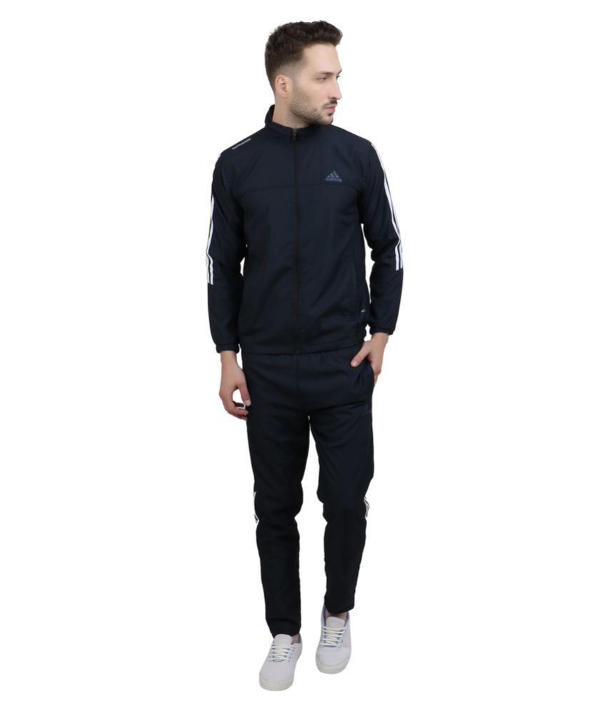 Adidas Navy Polyester Tracksuit For Men - Buy Adidas Navy Polyester ...