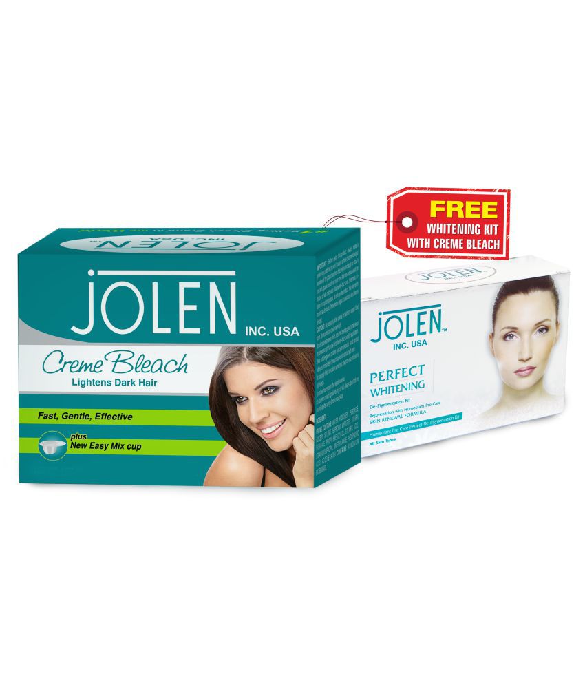 Jolen Creme Bleach 250 gm with Free Whitening Kit: Buy Jolen Creme Bleach  250 gm with Free Whitening Kit at Best Prices in India - Snapdeal