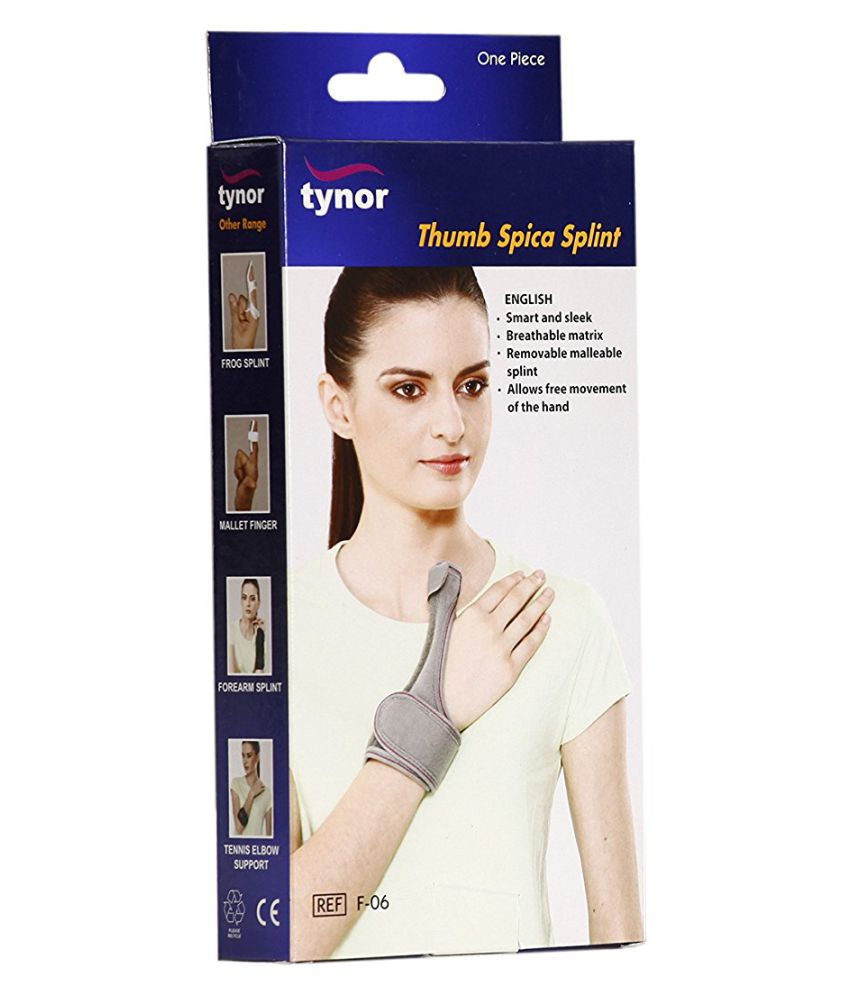     			Tynor Thumb Spica Splint, Grey, Universal Size, 1 Unit