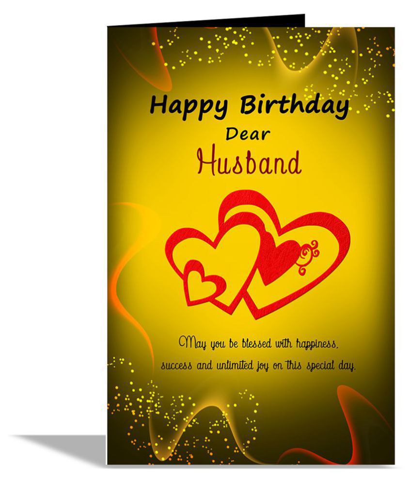 Happy Birthday Dear Husband Greeting Card: Buy Online at ...