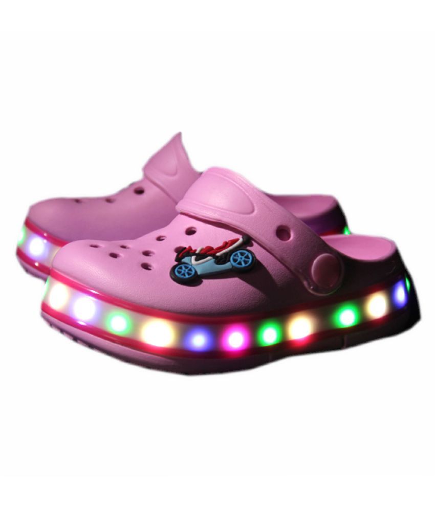 Kidslounge Pink Led Clogs Price in India Buy Kidslounge Pink Led Clogs Online at Snapdeal