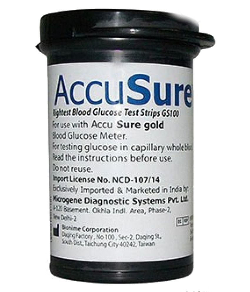     			NSC AccuSure Gold 25 strips One Bottle