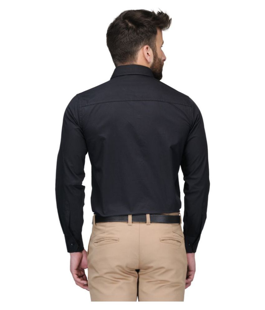 Comfortline Black Formal Regular Fit Shirt - Buy Comfortline Black ...