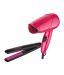 Philips Combo of HP8643/46 Hair Dryer Hair Straightner Pink