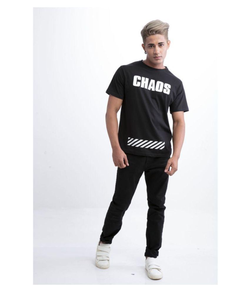 Llionize Black Round T-Shirt - Buy 