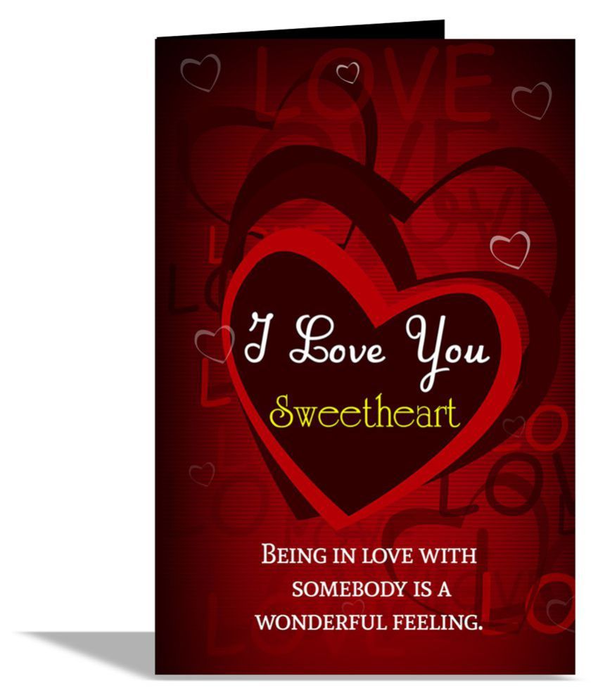 i love you sweetheart greeting card