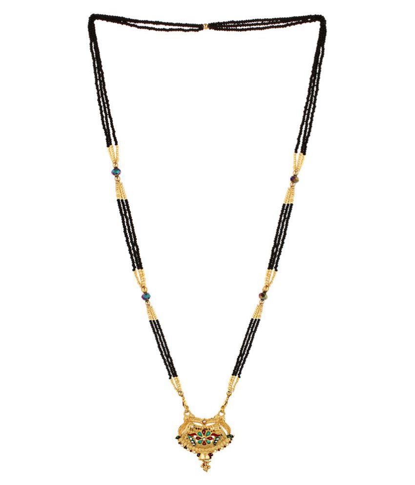 Bollywood Style Enamel Collection Mangalsutra Tanmania Traditional