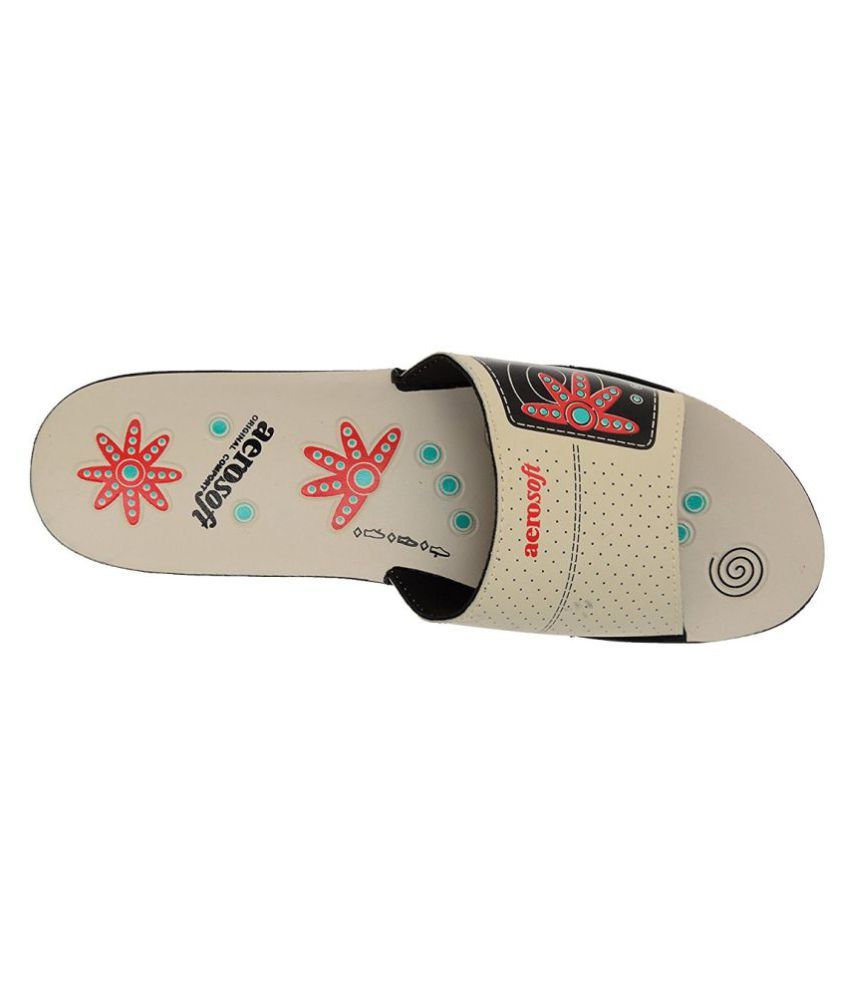 Aerosoft Beige Slides Price in India- Buy Aerosoft Beige Slides Online at Snapdeal
