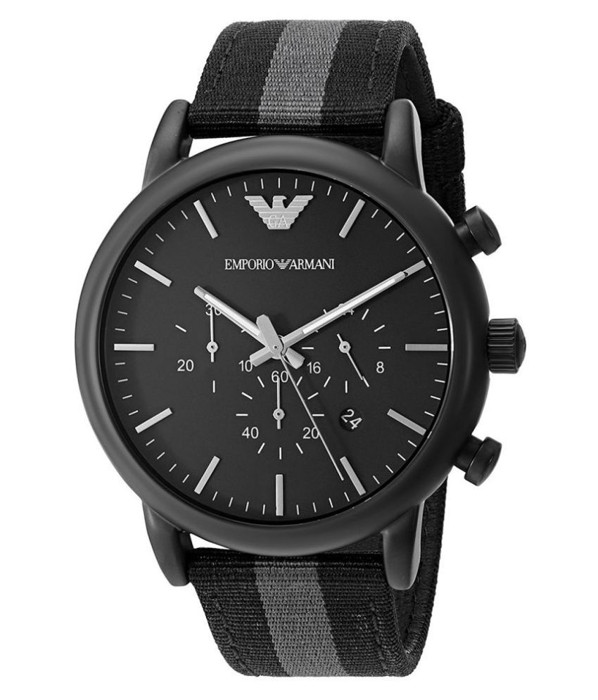 Emporio Armani AR1948 Luigi Chronograph Black Dial Men's Watch - Buy ...