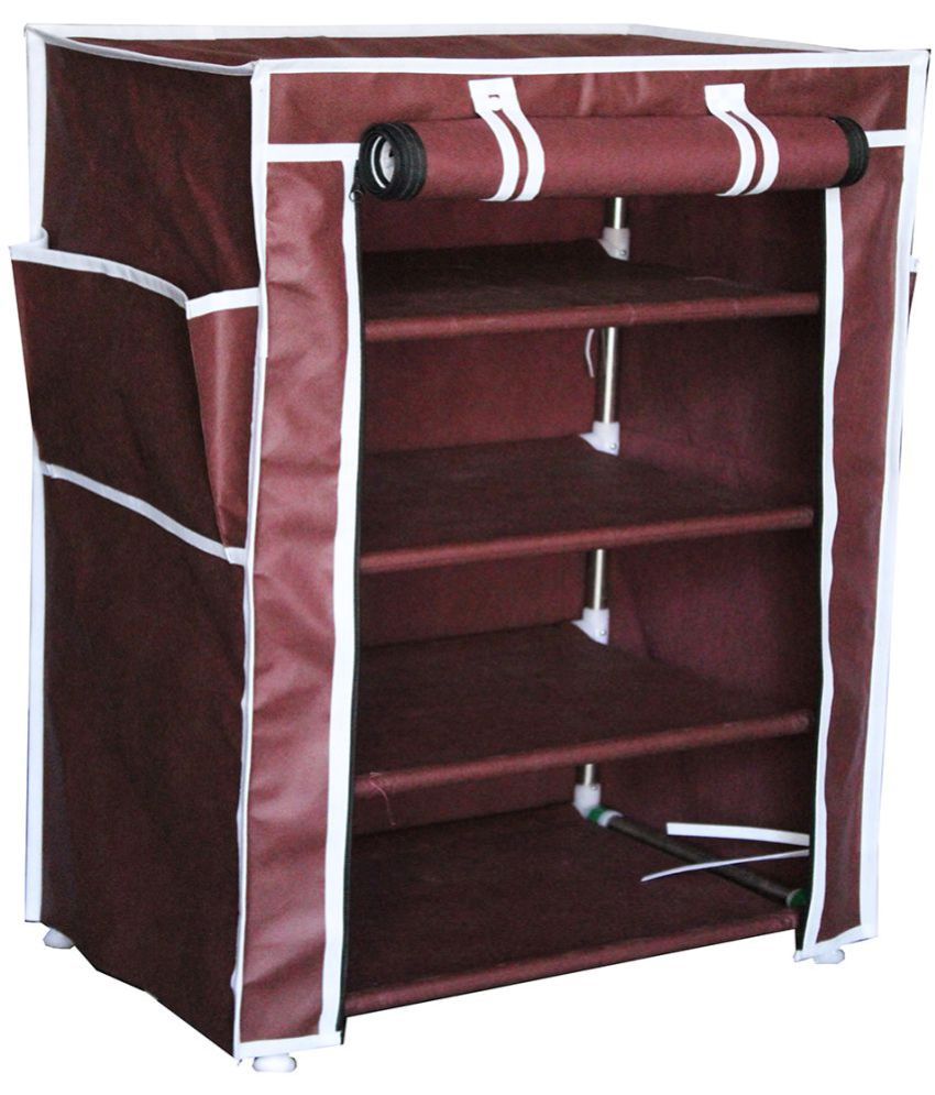 Raunak Steel 4 Tier Shoe Rack Red Buy Raunak Steel 4 Tier Shoe Rack