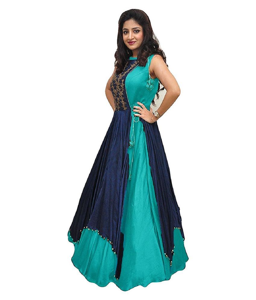 active anarkali gown