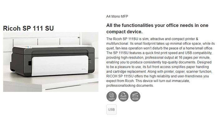 ricoh sp111 snapdeal