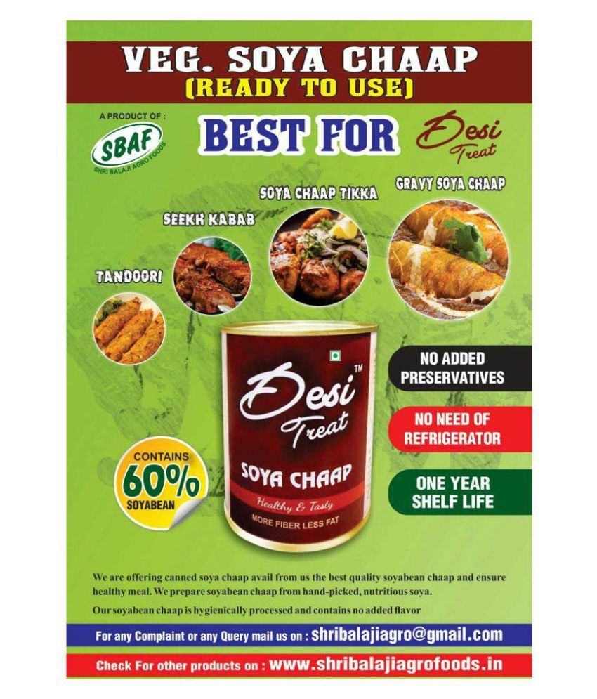 DESI TREAT SOYA CHAAP 850 gm: Buy DESI TREAT SOYA CHAAP 850 gm at Best