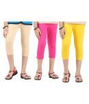 Greenwich Pack of 3 Girls 100% Cotton Capris ( Multi )