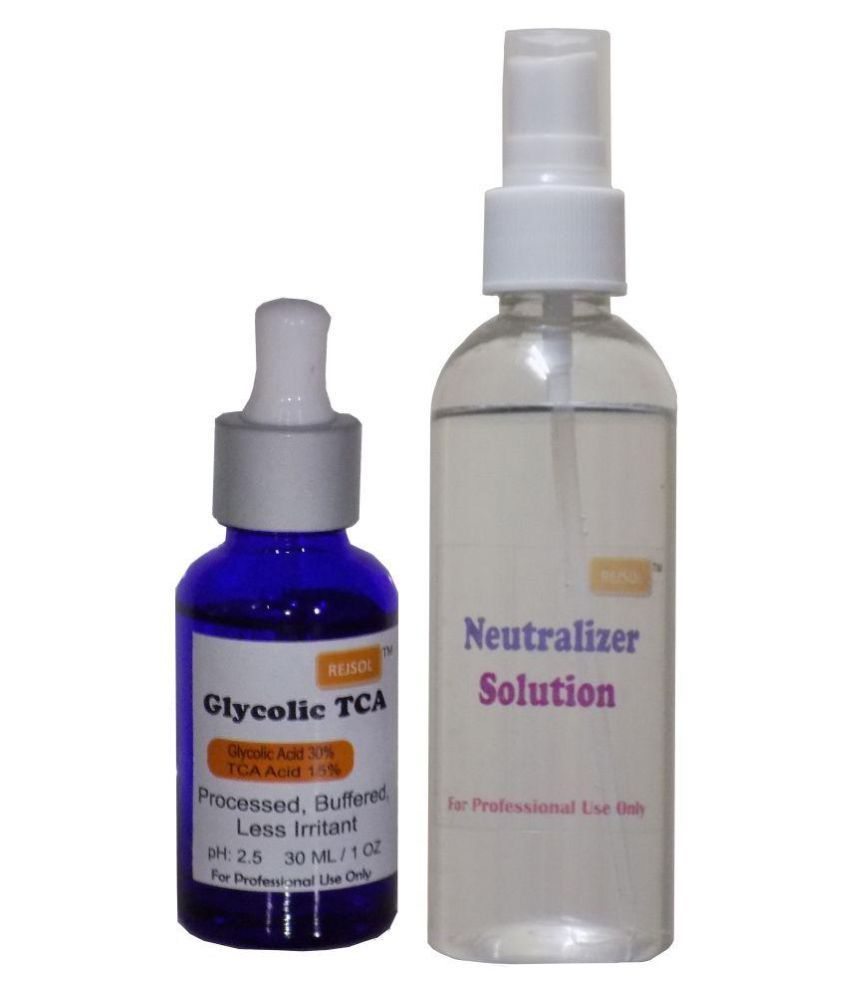 REJSOL Glycolic 30 TCA 15 30ml & 100ml Neutralizer Face Peel 30 ml