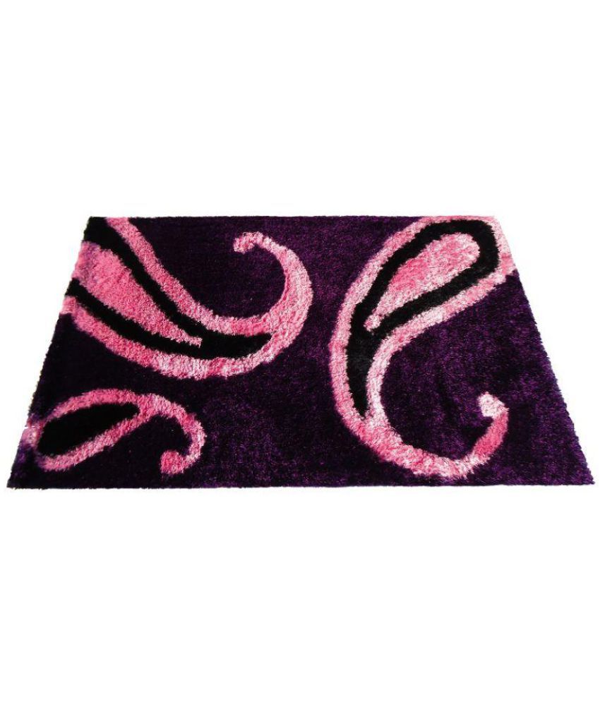 Glamkart Pink Shaggy Carpet Contemporary Buy Glamkart Pink Shaggy