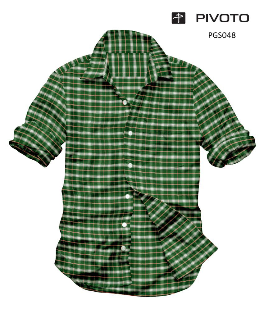 green formal shirt combination