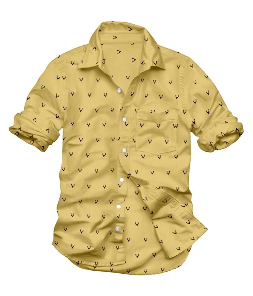 yellow formal shirt combination