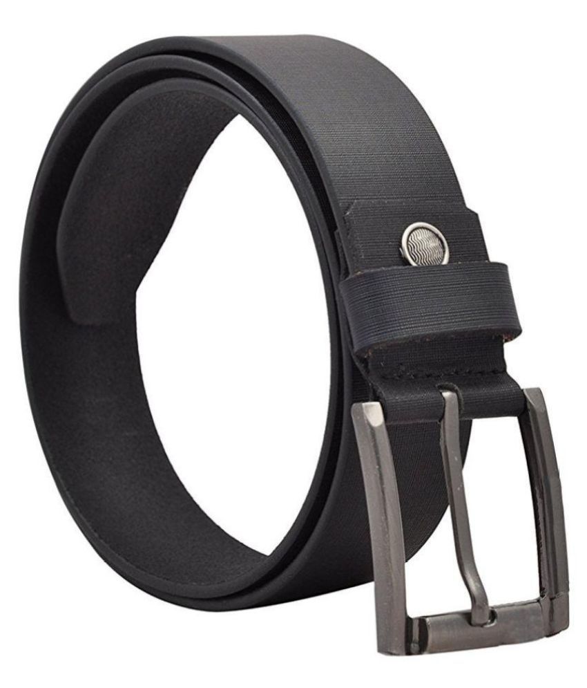 Woodland Clue Black Leather Casual Belt Buy Woodland Clue Black