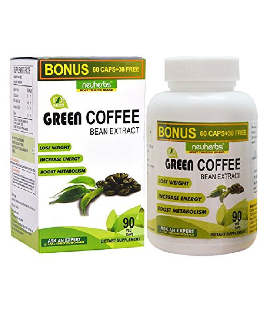 Neuherbs Green Coffee beans Extract 90 caps for weight loss Capsule 750