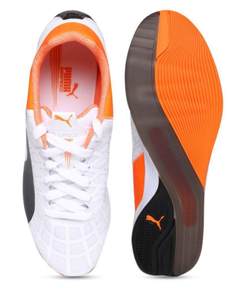 puma velocity idp white running shoes