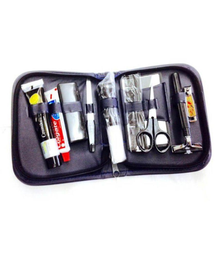 Shaving Travel And Grooming Kit With 10 Accessories For An Easy And ...