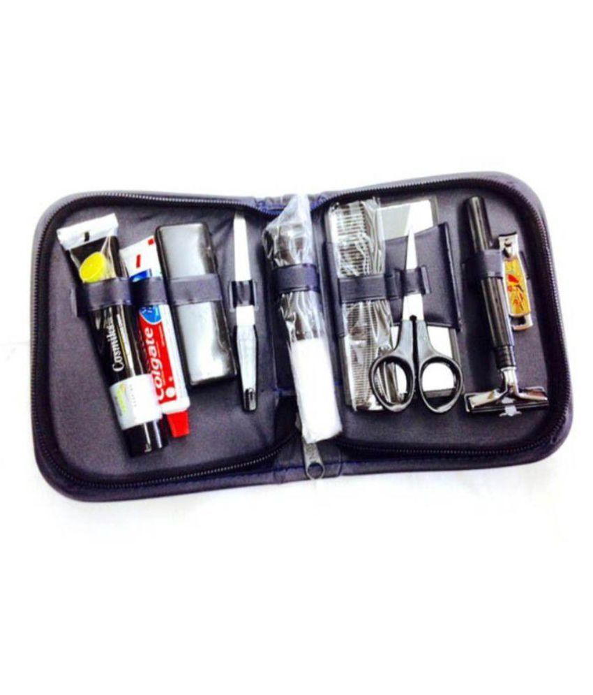 Shaving Travel And Grooming Kit With 10 Accessories For An Easy And