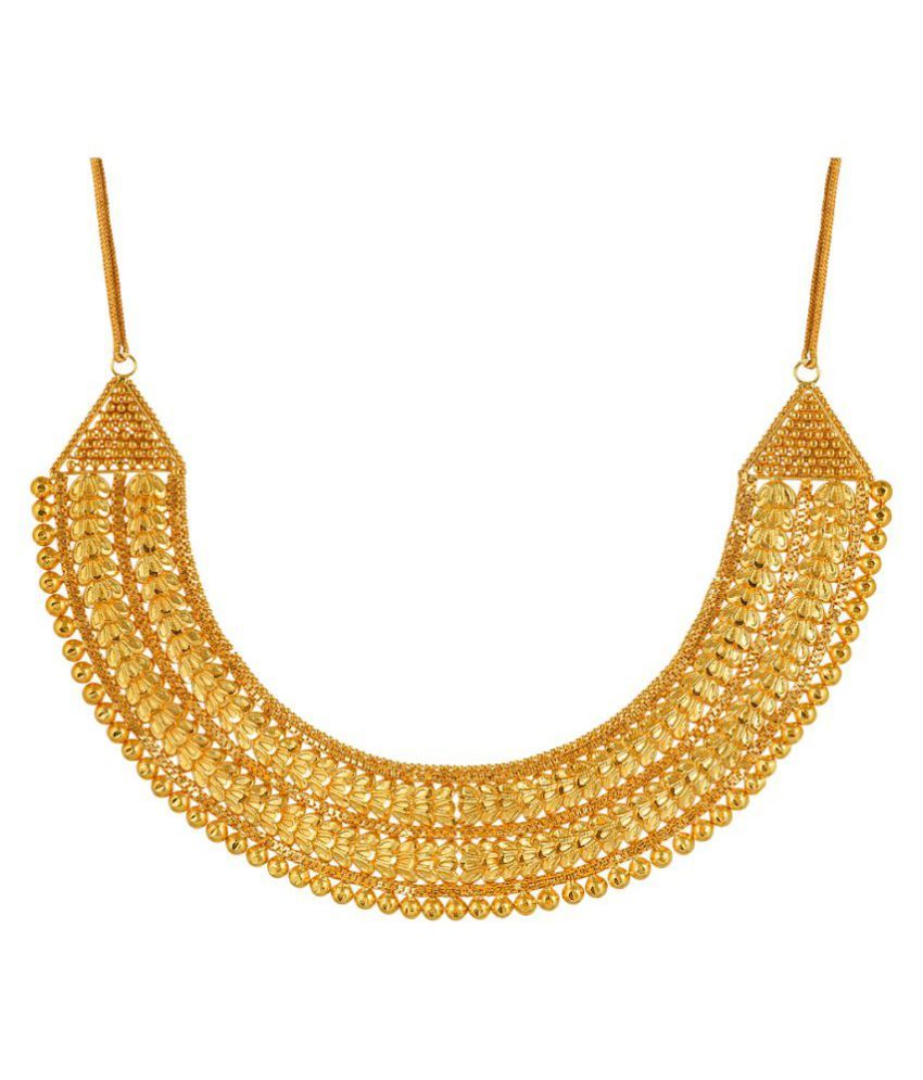 CHOKER STYLE INDIAN BOLLYWOOD Gold Plated Bridal Necklace and Set for