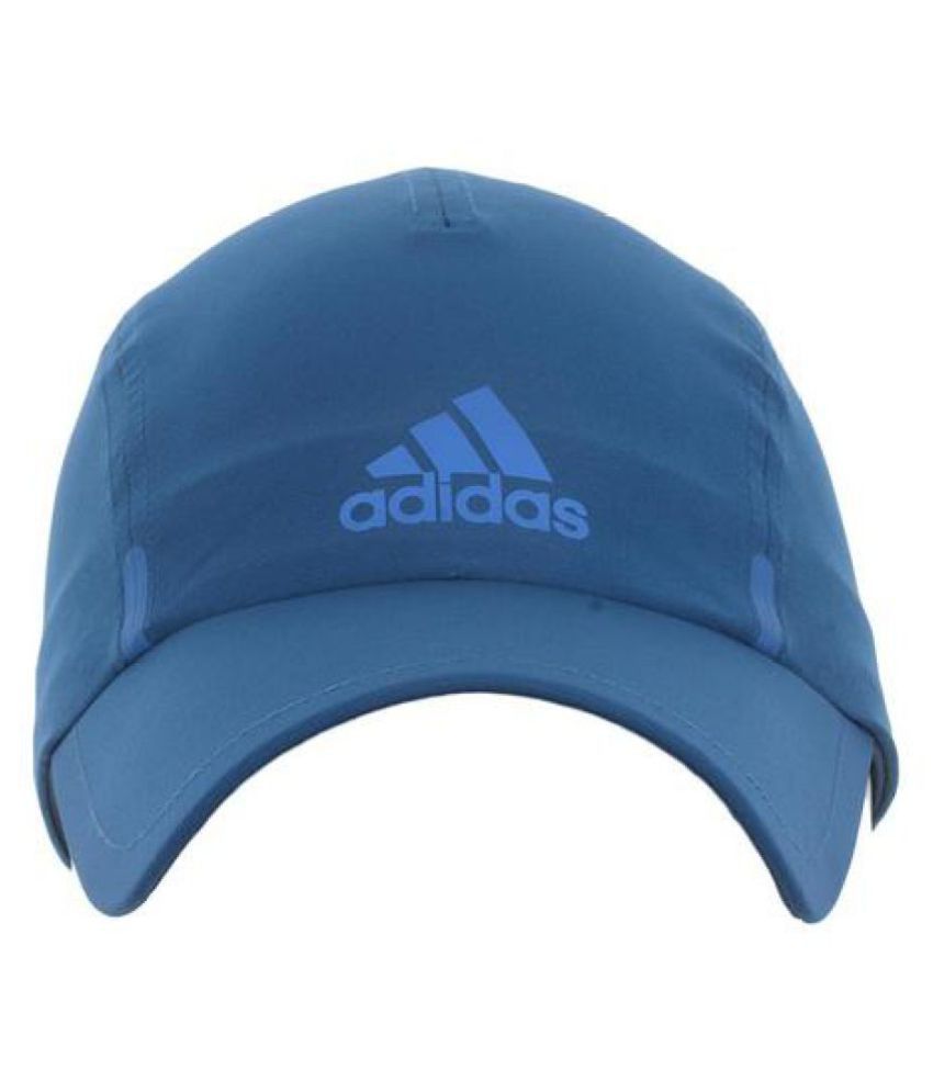 Adidas Blue Plain Polyester Caps - Buy 