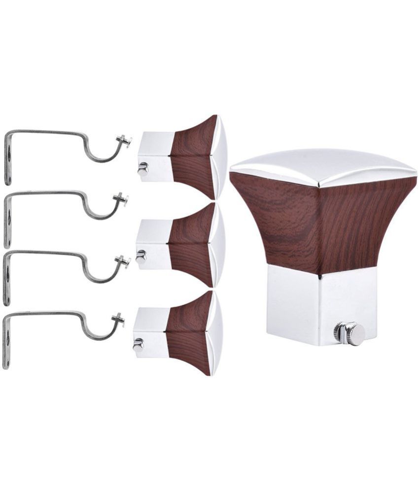 Kelly Decor Set Of 4 Stainless Steel Single Rod Bracket Kelly Decor Set Of 4 Stainless Steel Single Rod Bracket