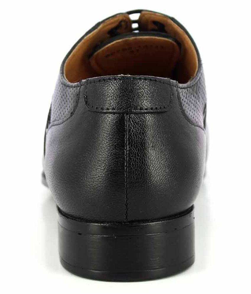 alberto torresi black formal derby shoes
