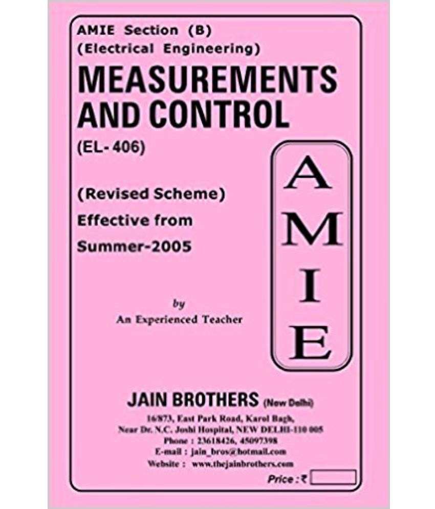 AMIE - Section (B) Measurement And Control (EL- 406) Electrical ...