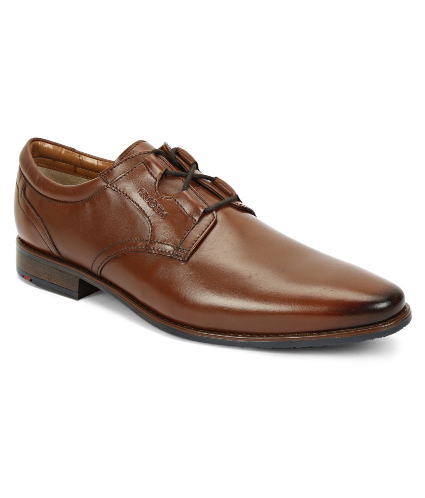 Ruosh Tan Derby Formal Shoes Price in 