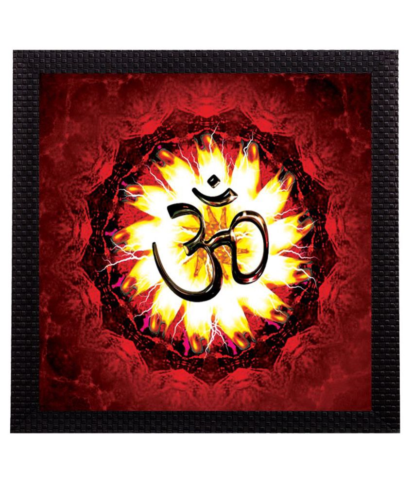     			eCraftIndia Holy Om Satin Matt Texture UV Art Painting