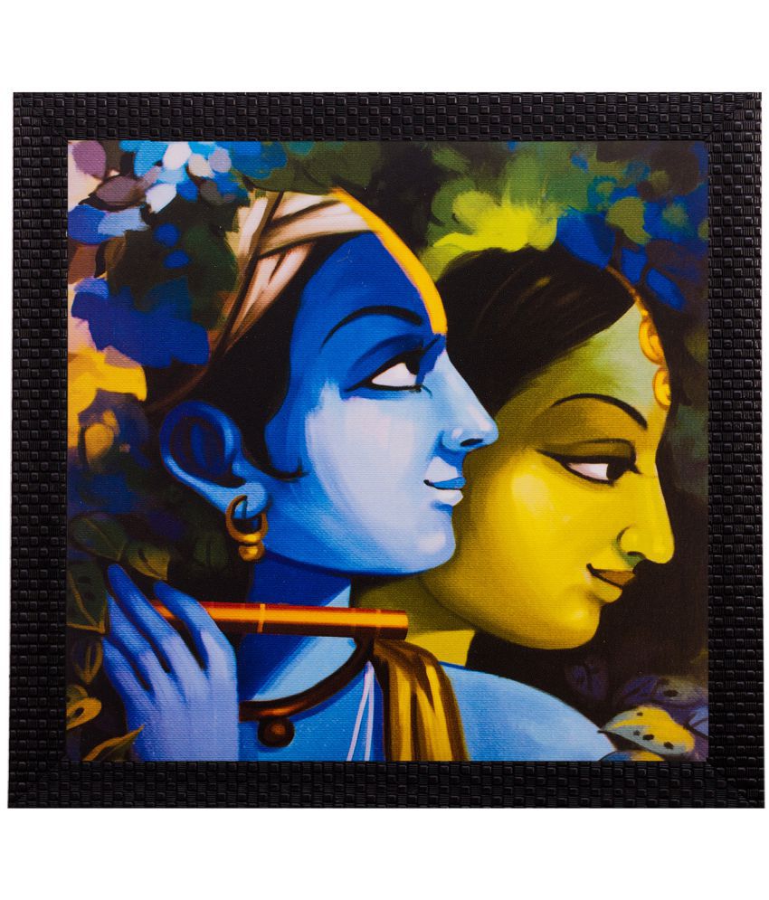     			eCraftindia Radha Krishna Wood Painting With Frame Single Piece