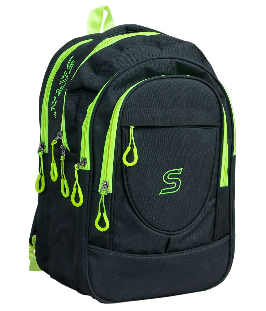     			Sara Black Polyester School Bag