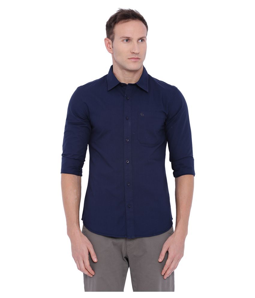 Blue Wave Blue Casuals Slim Fit Shirt - Buy Blue Wave Blue Casuals Slim ...