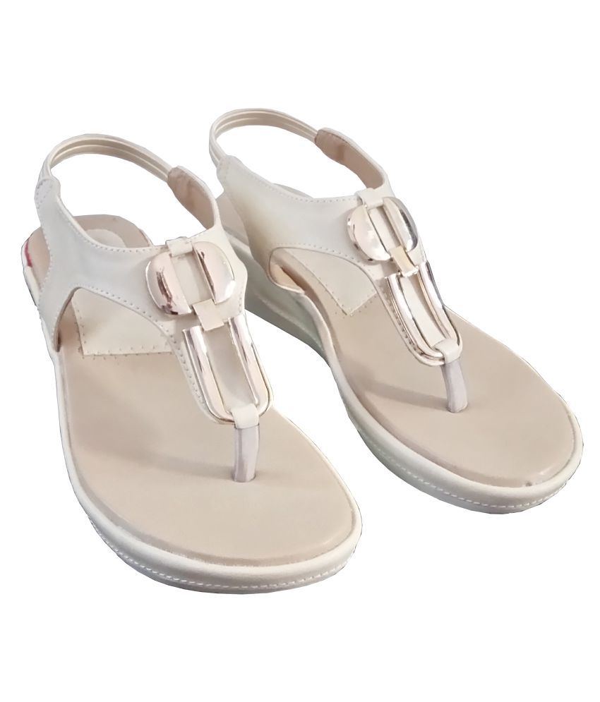 white platform flats
