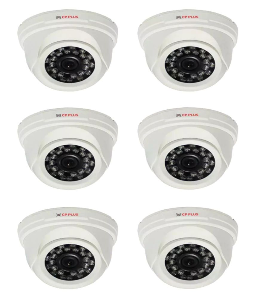 CP PLUS 6pcs indoor dome camera 1 mp 720p Surveillance Kit