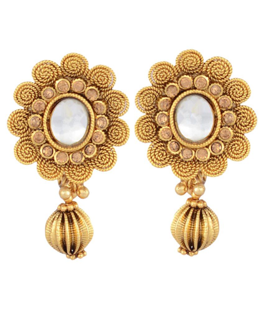 HB Arsya Jewellery Golden Earring - Buy HB Arsya Jewellery Golden ...