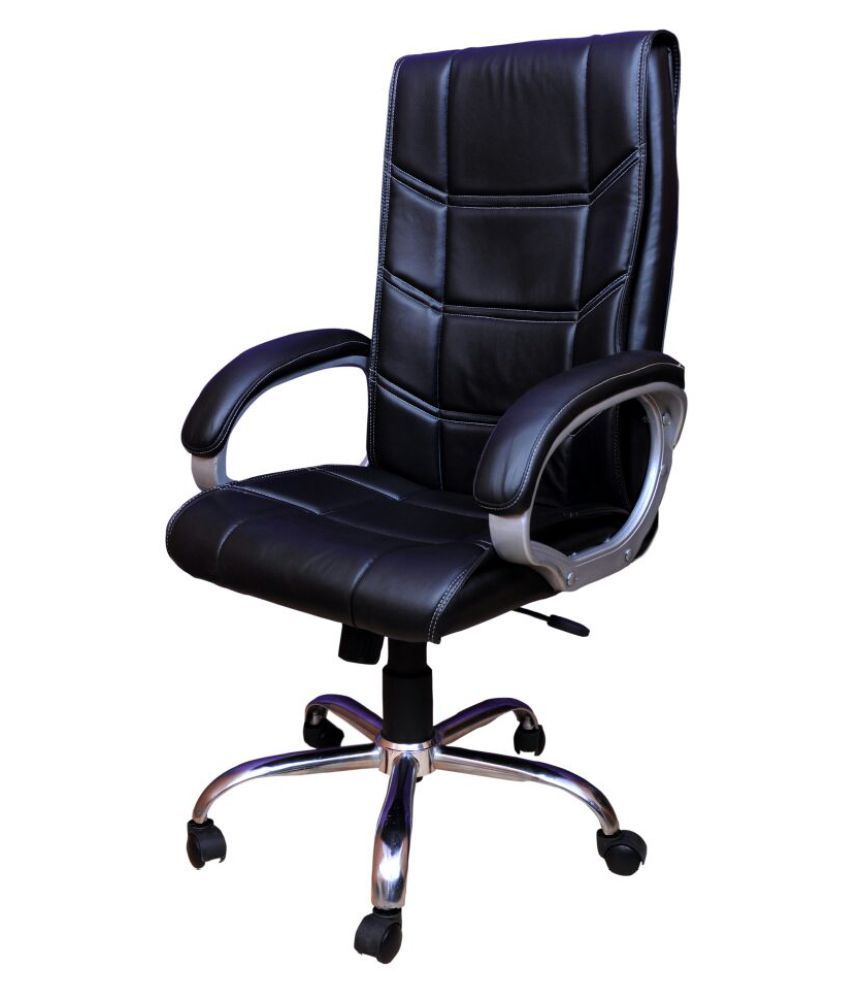 Regale High Back Leatherette Office Chair in Black - Buy ...