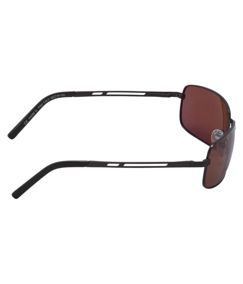 Polaroid Brown Rectangle Sunglasses X4208 D Buy Polaroid Brown Rectangle Sunglasses 